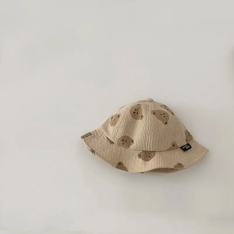 Baby Cartoon Corduroy Hats Sunshade Cap Autumn Winter - Image 7