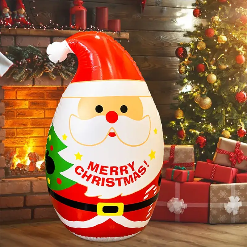 Christmas Snowman Tumbler Decor PVC Inflatable - Image 3