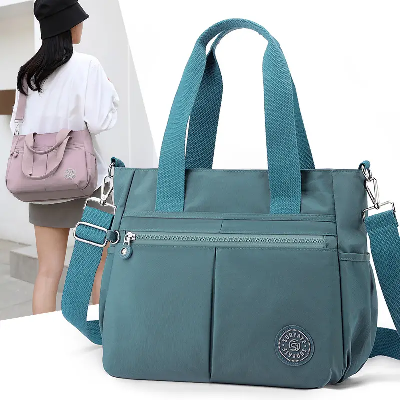 2024 Grey Nylon Tote Bag for Women Shoulder Crossbody - Image 10
