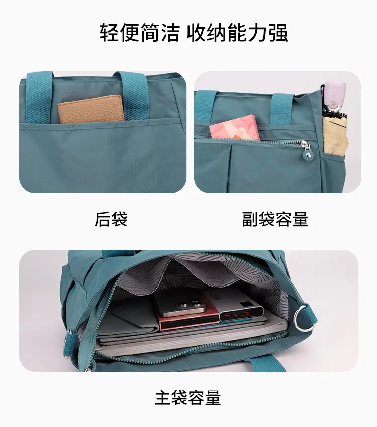 2024 Grey Nylon Tote Bag for Women Shoulder Crossbody — feature 16