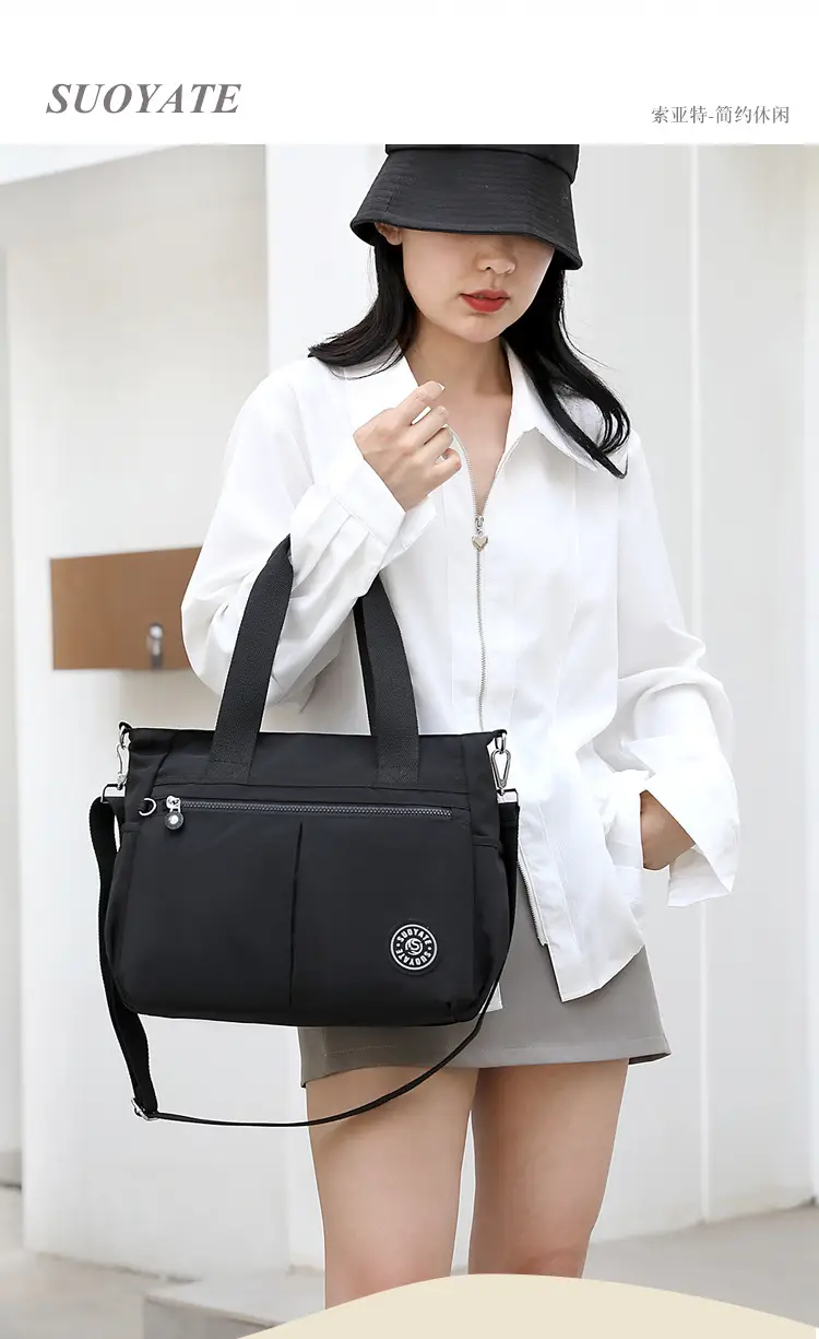 2024 Grey Nylon Tote Bag for Women Shoulder Crossbody — feature 4