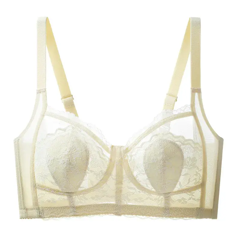 Black Lace Anti-Sagging Bra for Women