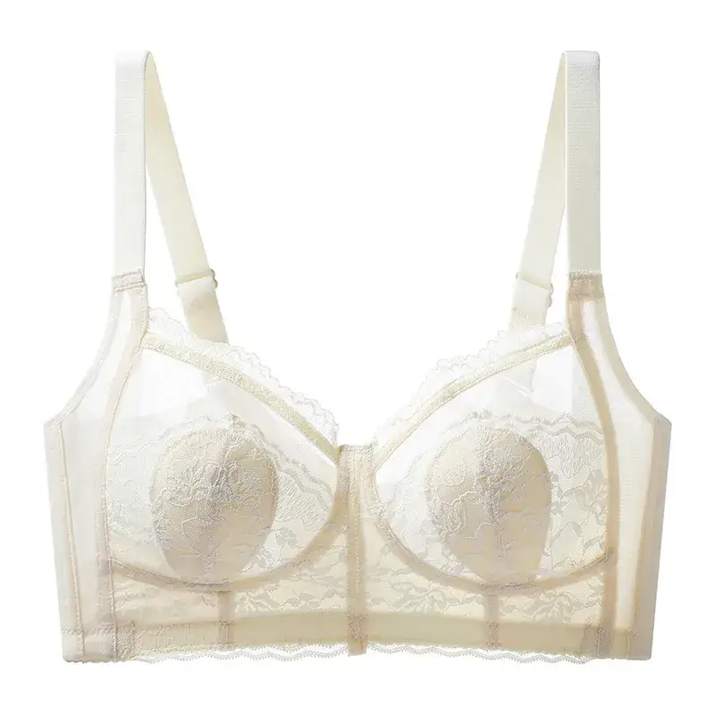 Black Lace Anti-Sagging Bra for Women