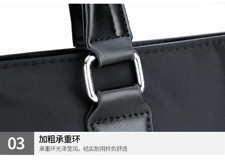 Navy Blue Men's Large Commuter Bag with Shoulder Strap — feature 29