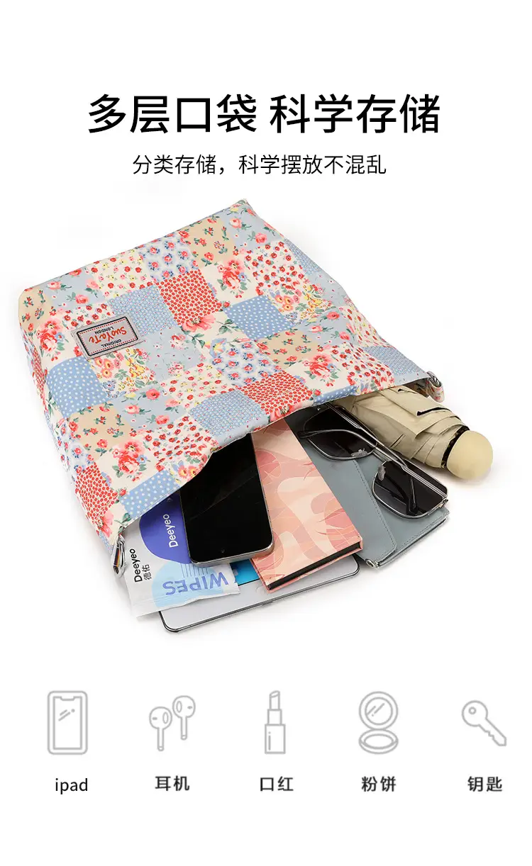 2024 Printed Nylon Shoulder Bag for Women — feature 16