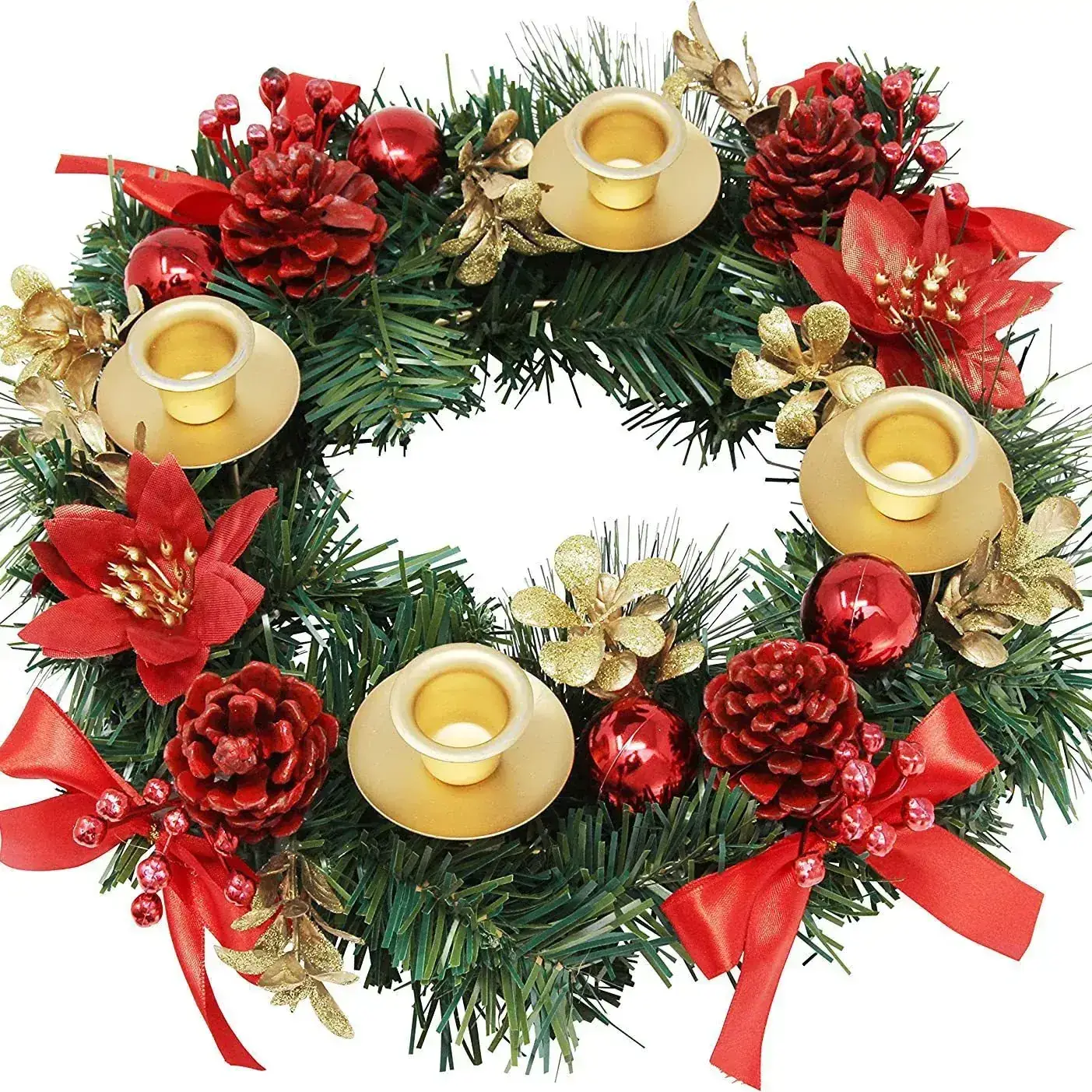 Factory Direct Christmas Candlestick Garland Rattan Decor - Image 4