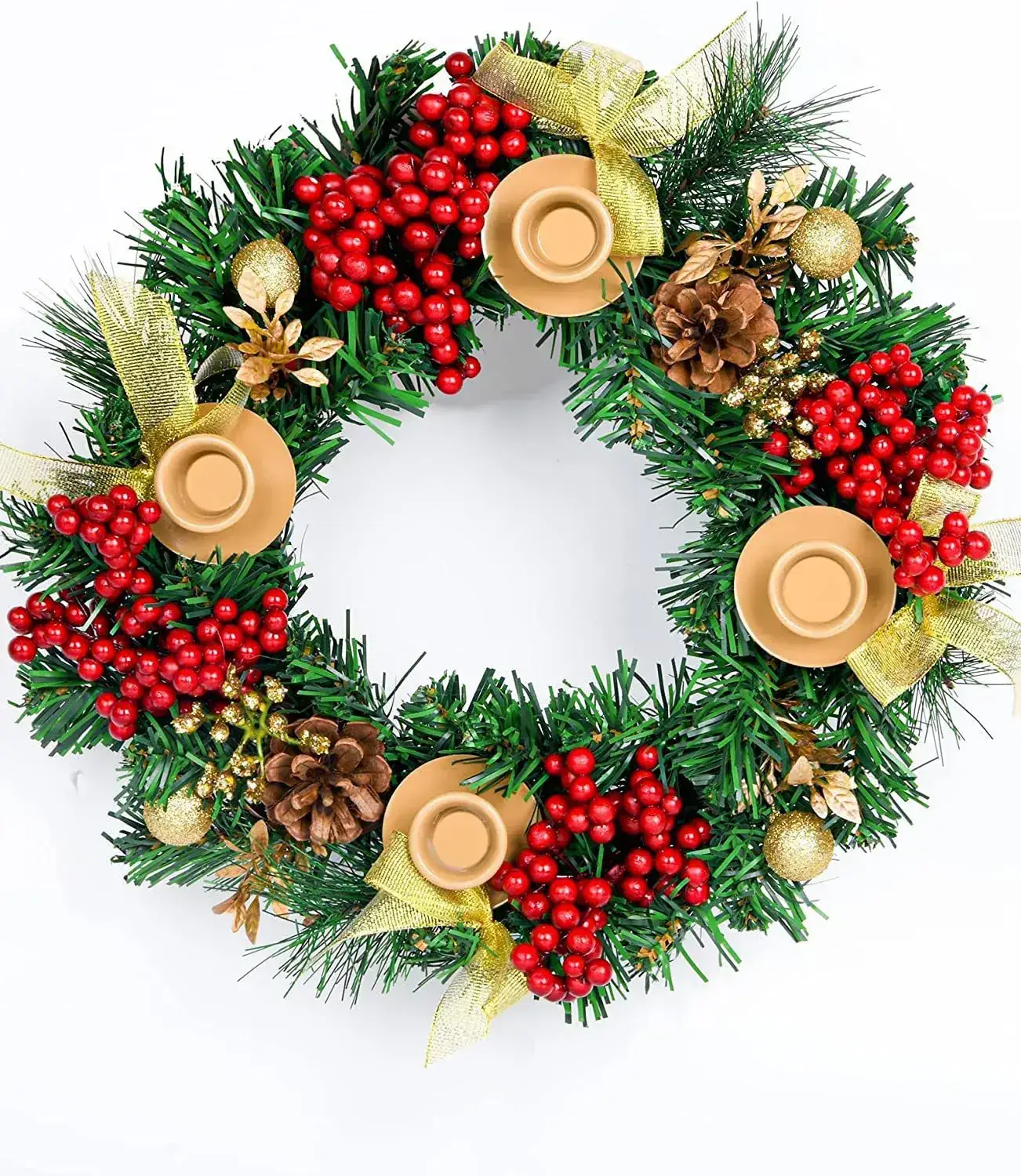 Factory Direct Christmas Candlestick Garland Rattan Decor — feature 2