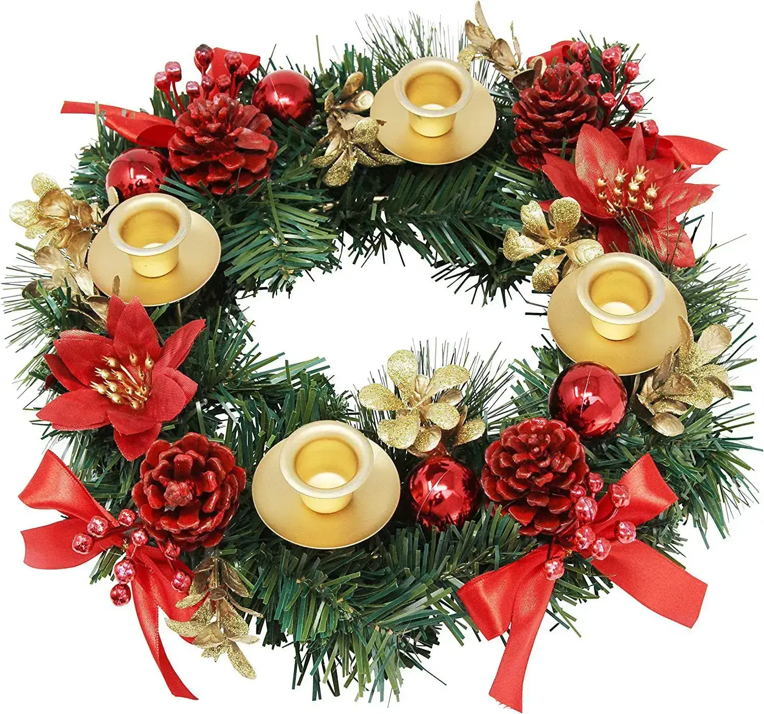 Factory Direct Christmas Candlestick Garland Rattan Decor — feature 3