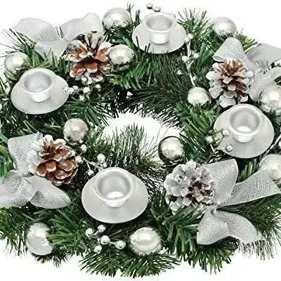 Factory Direct Christmas Candlestick Garland Rattan Decor - Image 9