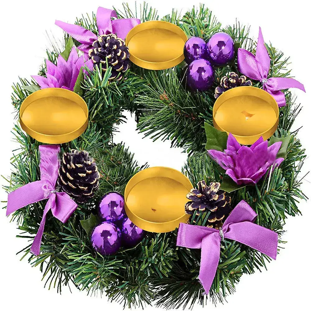 Factory Direct Christmas Candlestick Garland Rattan Decor - Image 11