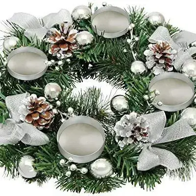 Factory Direct Christmas Candlestick Garland Rattan Decor - Image 12