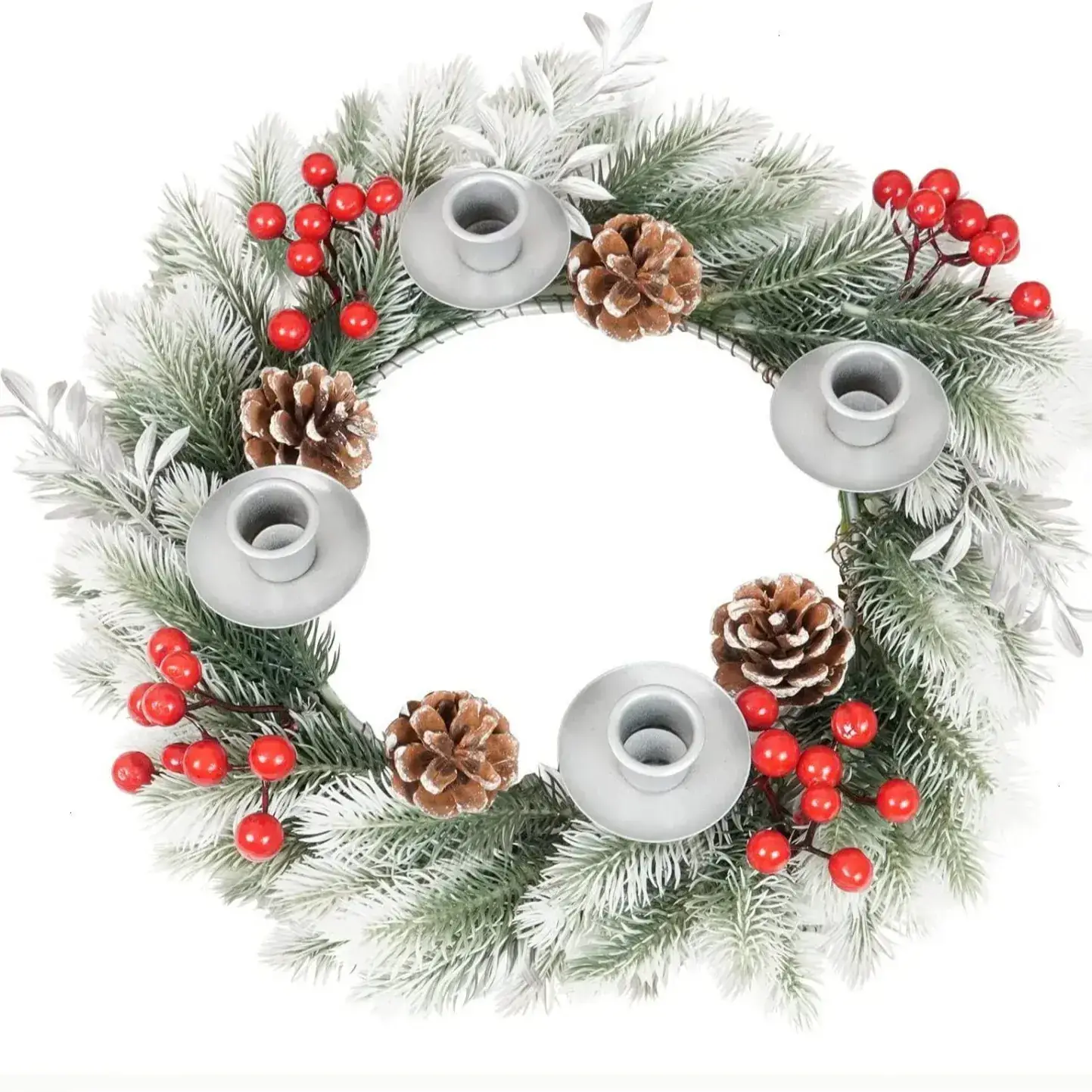 Factory Direct Christmas Candlestick Garland Rattan Decor - Image 14