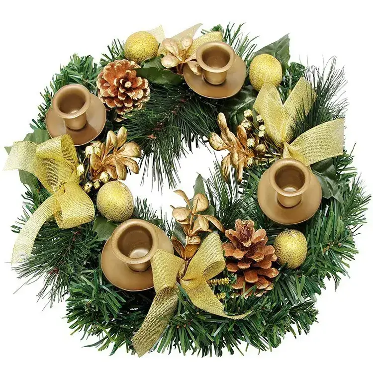 Factory Direct Christmas Candlestick Garland Rattan Decor - Image 6