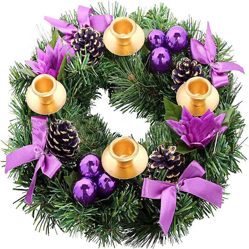 Factory Direct Christmas Candlestick Garland Rattan Decor - Image 8