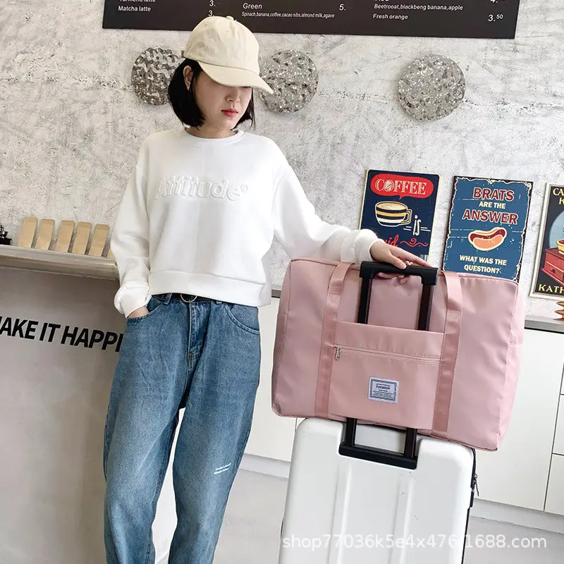Pink Travel Storage Bag for Luggage & Office Use - Image 8
