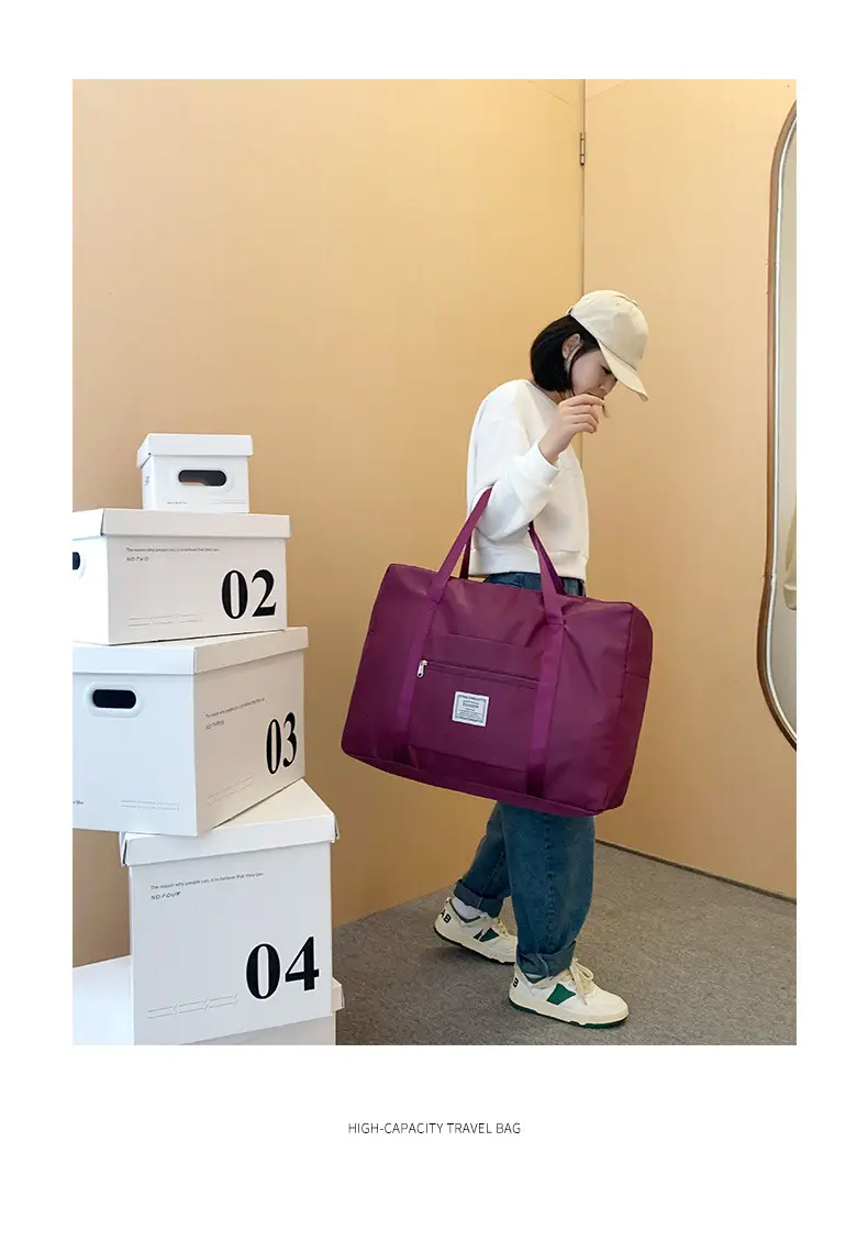 Pink Travel Storage Bag for Luggage & Office Use — feature 1