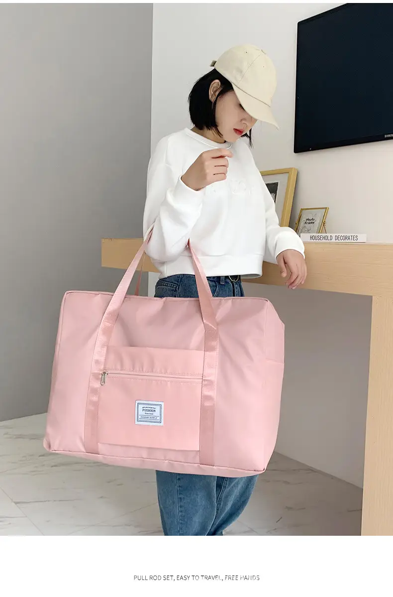 Pink Travel Storage Bag for Luggage & Office Use — feature 9