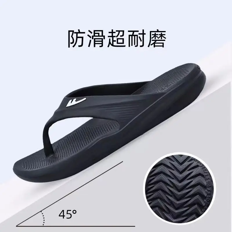 Pull Back Men's Slippers 2025 New Summer Flip-Flops for Outer Wear Non-Slip Wear-Resistant Classy Thick-Soled Flip-Flops — feature 9