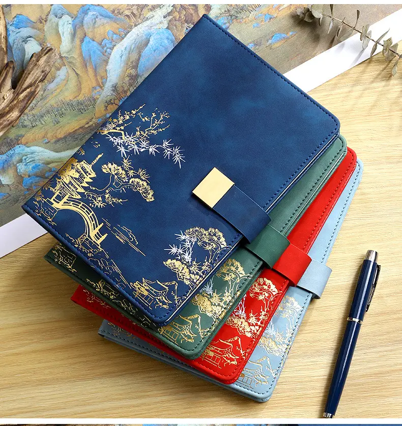 Red Gift Box Set with Pen & Notebook for Business & Cultural Use — feature 15