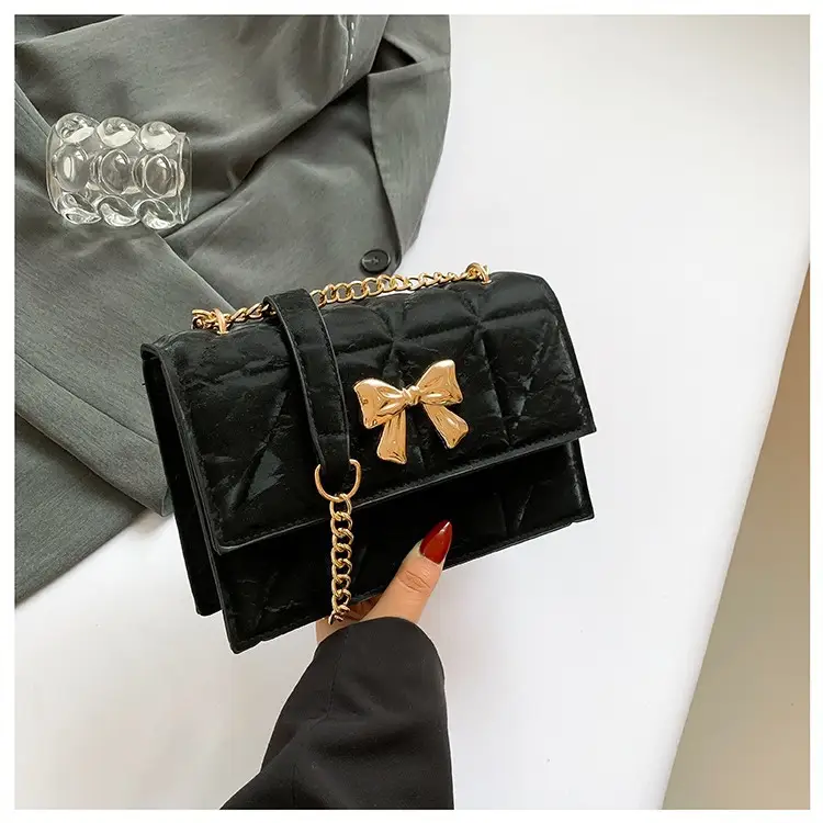 Women's Bow Bag Chain Shoulder Crossbody 2024 Spring Summer - Image 5