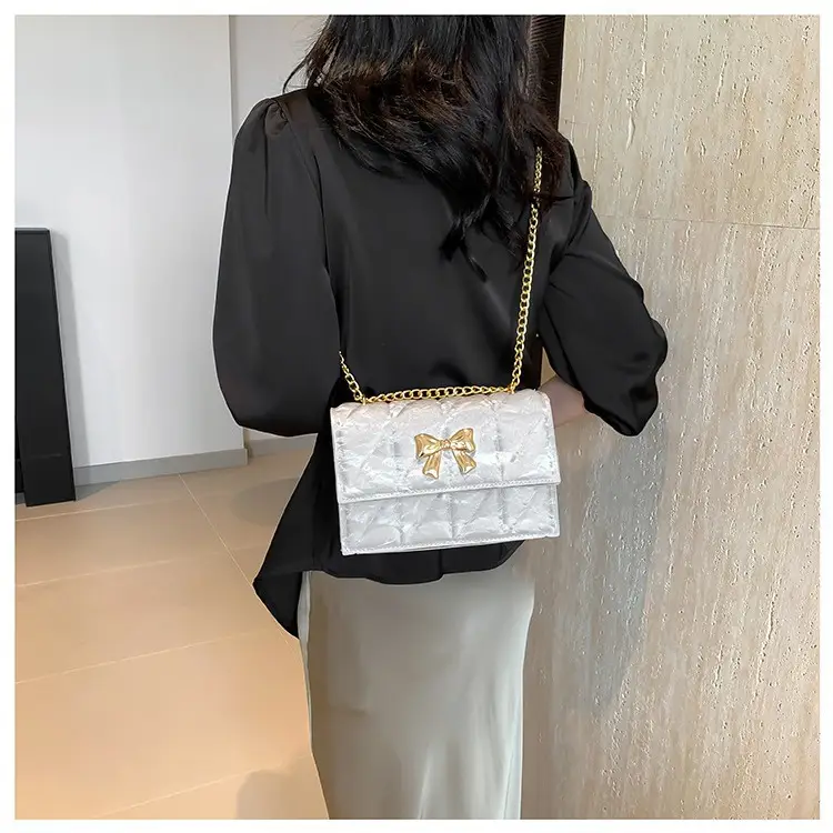 Women's Bow Bag Chain Shoulder Crossbody 2024 Spring Summer - Image 7