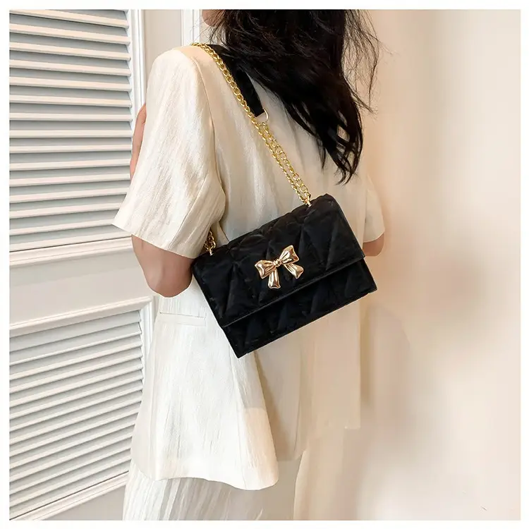 Women's Bow Bag Chain Shoulder Crossbody 2024 Spring Summer - Image 8