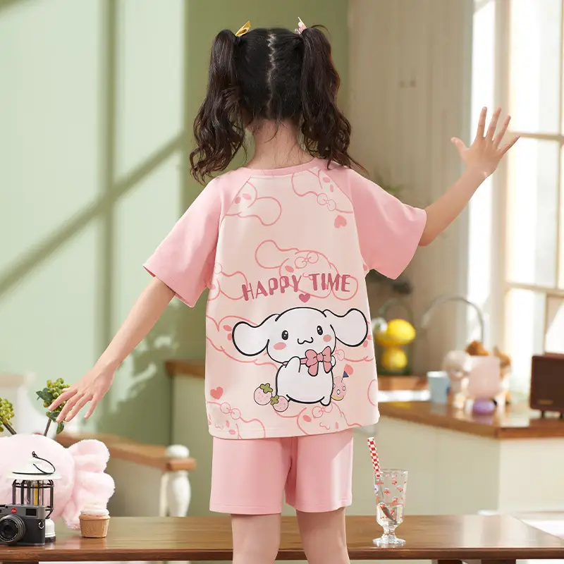 Girls Cotton Pajamas Summer 2024 Medium Large - Image 14