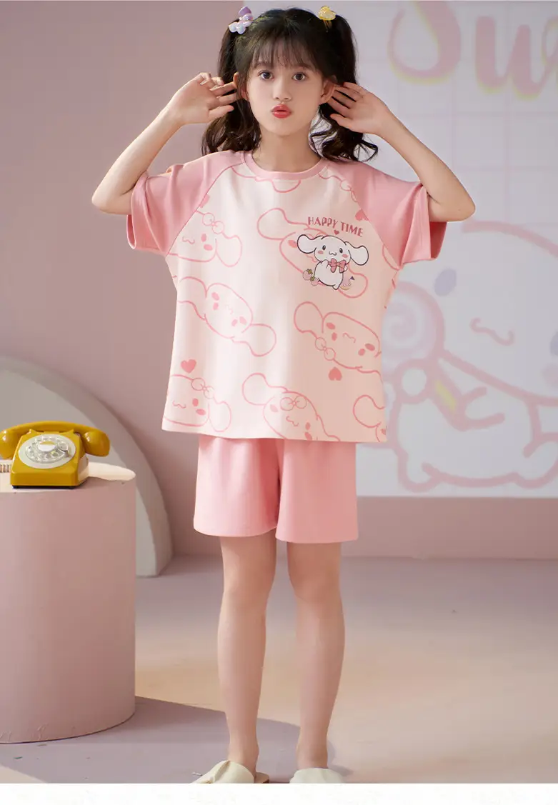 Girls Cotton Pajamas Summer 2024 Medium Large — feature 8