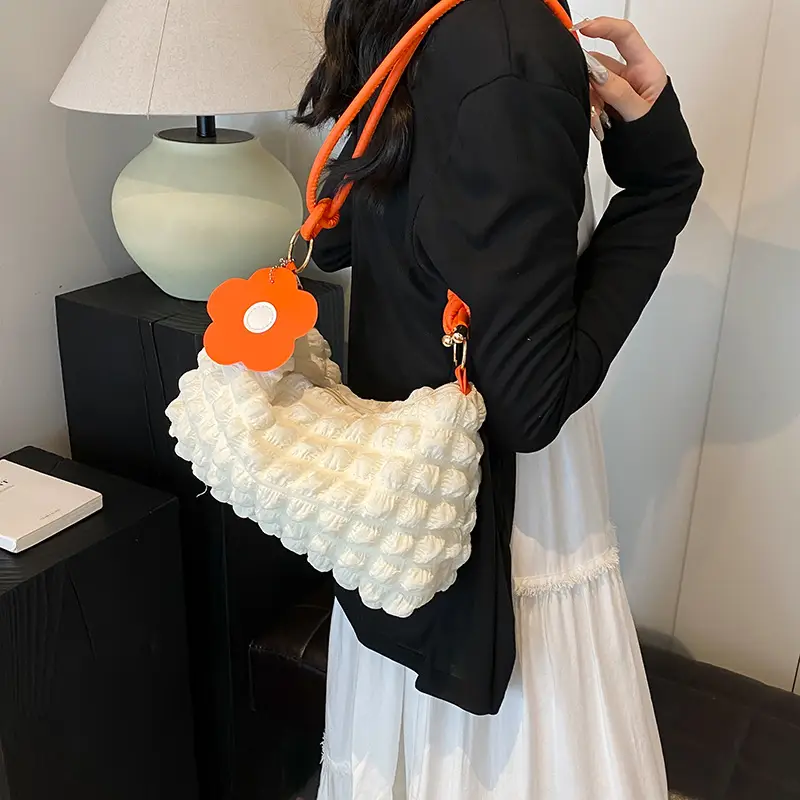 Trendy Bubble Shoulder Bag Green Strap Women's 2024 - Image 12