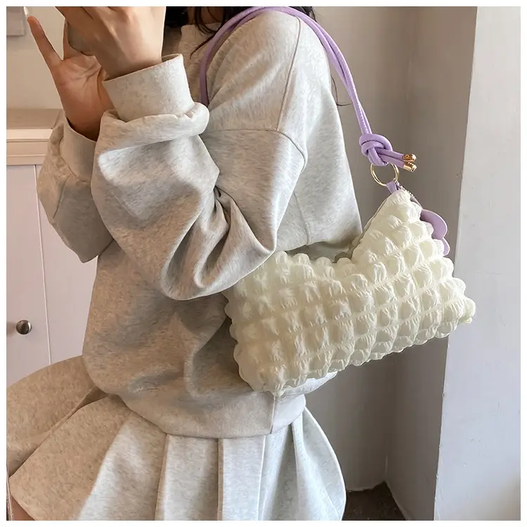 Trendy Bubble Shoulder Bag Green Strap Women's 2024 — feature 17