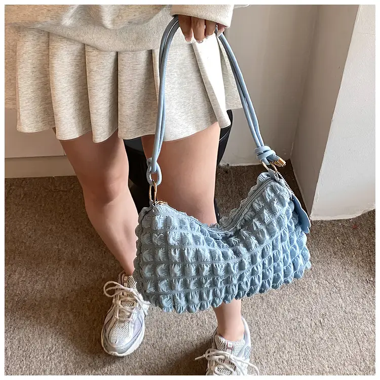 Trendy Bubble Shoulder Bag Green Strap Women's 2024 — feature 20