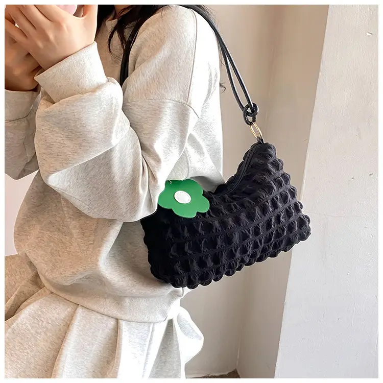 Trendy Bubble Shoulder Bag Green Strap Women's 2024 — feature 23