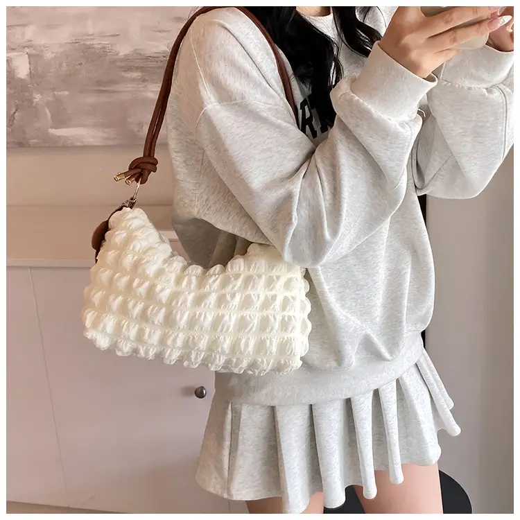 Trendy Bubble Shoulder Bag Green Strap Women's 2024 — feature 24