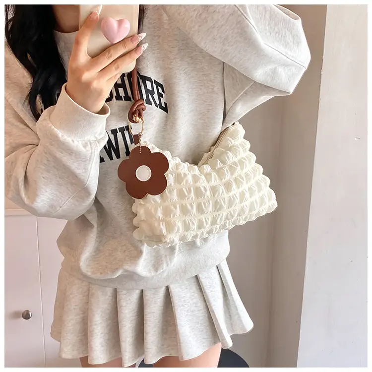 Trendy Bubble Shoulder Bag Green Strap Women's 2024 — feature 25