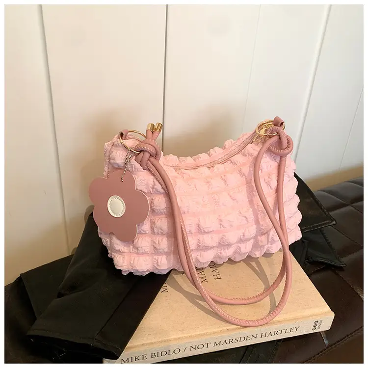 Trendy Bubble Shoulder Bag Green Strap Women's 2024 — feature 37