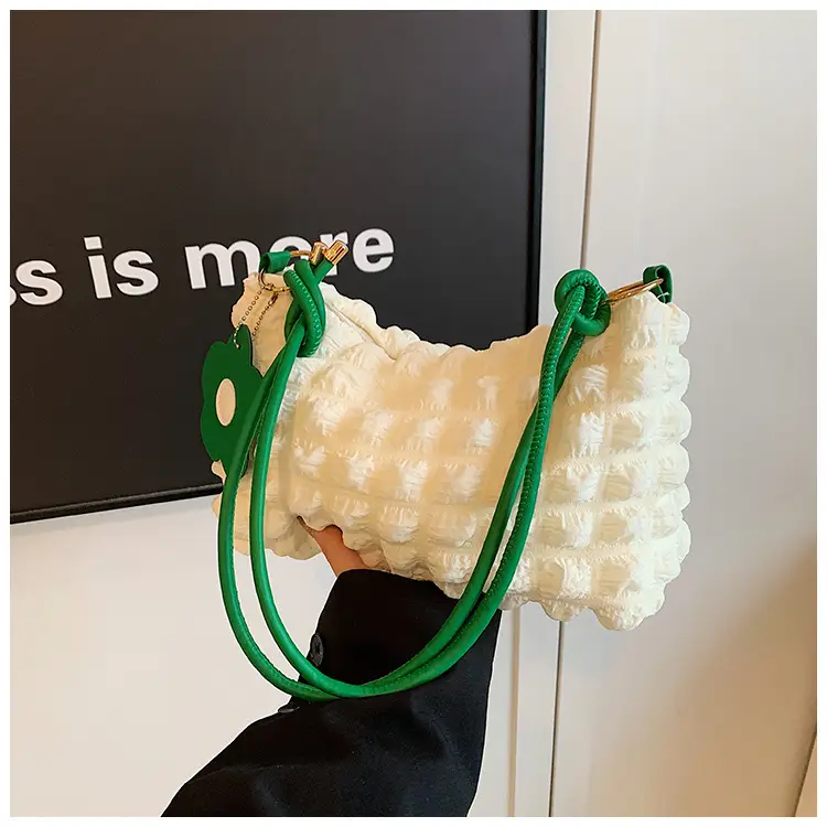 Trendy Bubble Shoulder Bag Green Strap Women's 2024 — feature 39