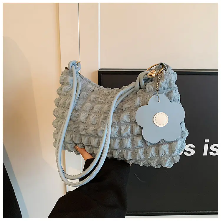 Trendy Bubble Shoulder Bag Green Strap Women's 2024 — feature 41