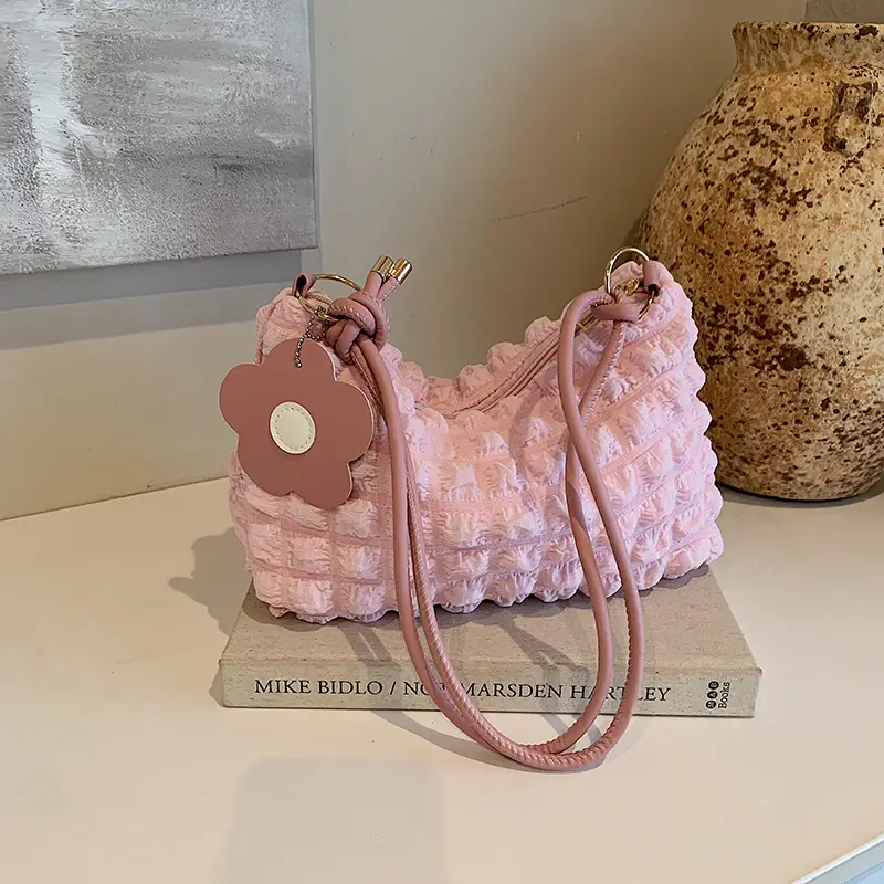 Trendy Bubble Shoulder Bag Green Strap Women's 2024 - Image 2
