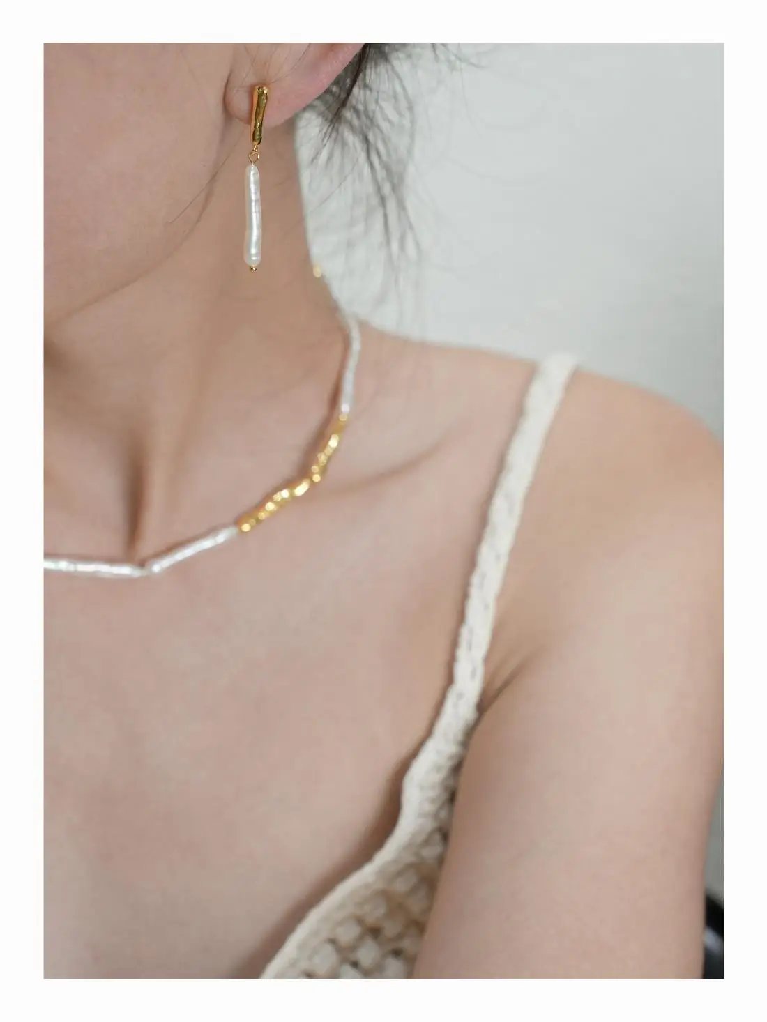 Natural Freshwater Pearl Earrings Gold Plated — feature 16