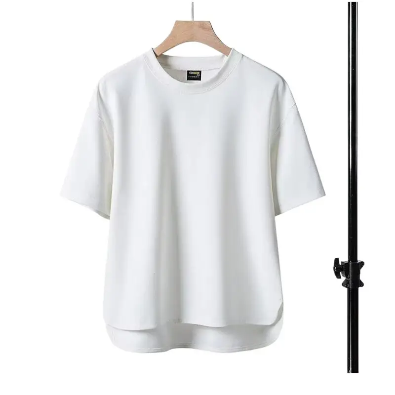 Men's Brown Short Sleeve T-Shirt Loose Casual Summer Wear - Image 9