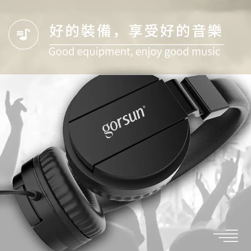Over-Ear Headphones with Mic & Cable Black - Image 11