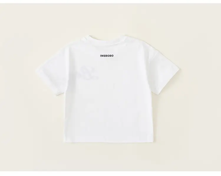 Baby T-Shirt White Green Letter Print Summer 2026 — feature 19