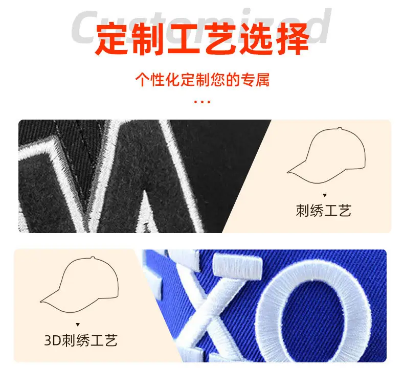 Trendy Waterproof Baseball Cap with Orange Logo — feature 5