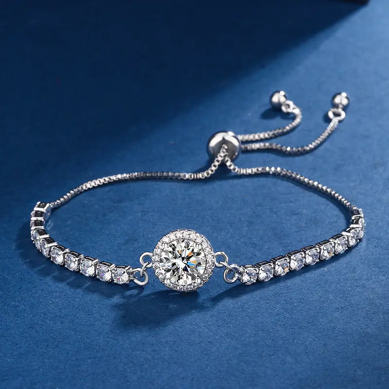 2 Karat Princess Square Bracelet for Women - Image 2