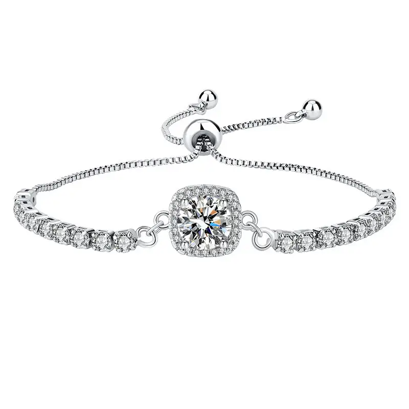 2 Karat Princess Square Bracelet for Women - Image 11