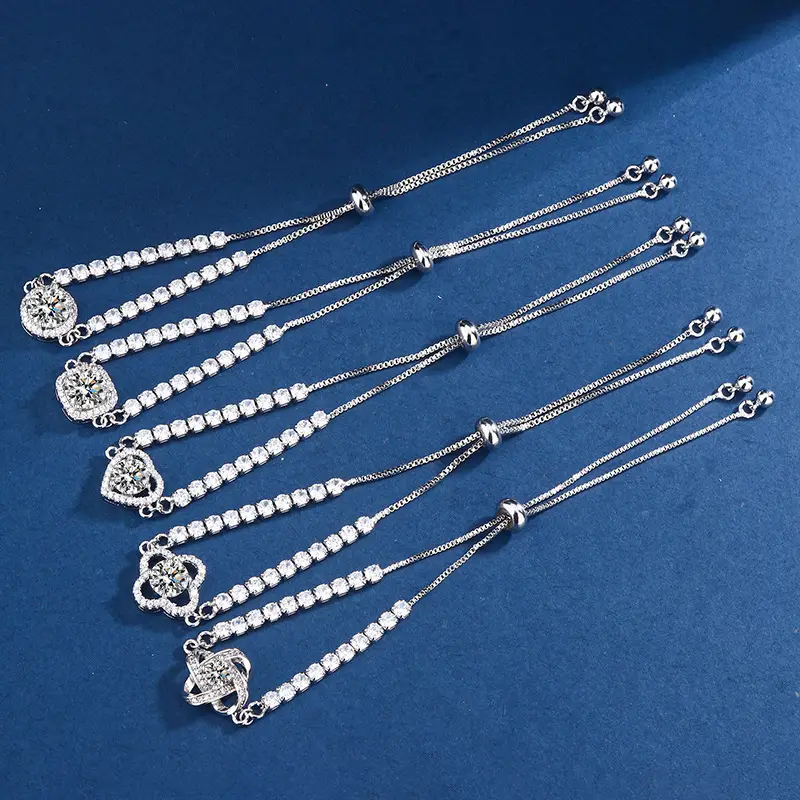 2 Karat Princess Square Bracelet for Women — feature 1