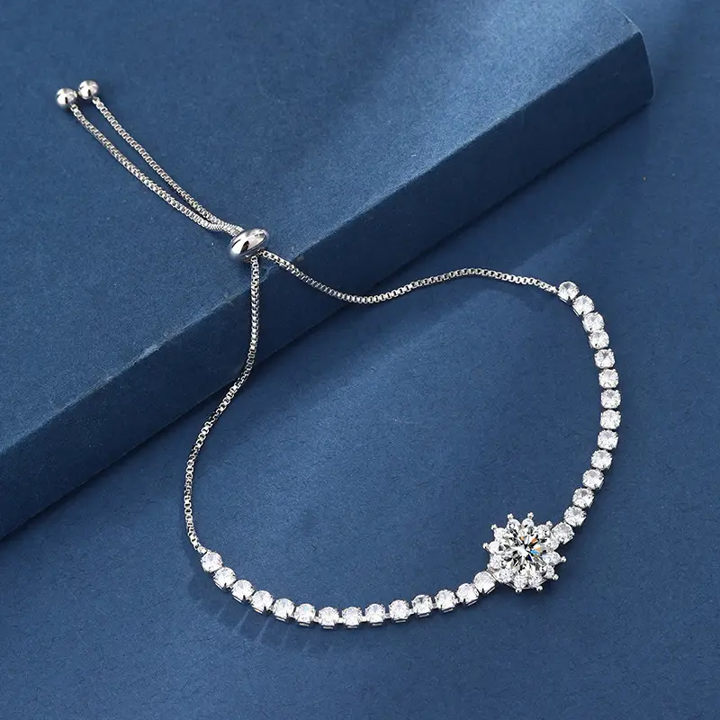 2 Karat Princess Square Bracelet for Women — feature 14