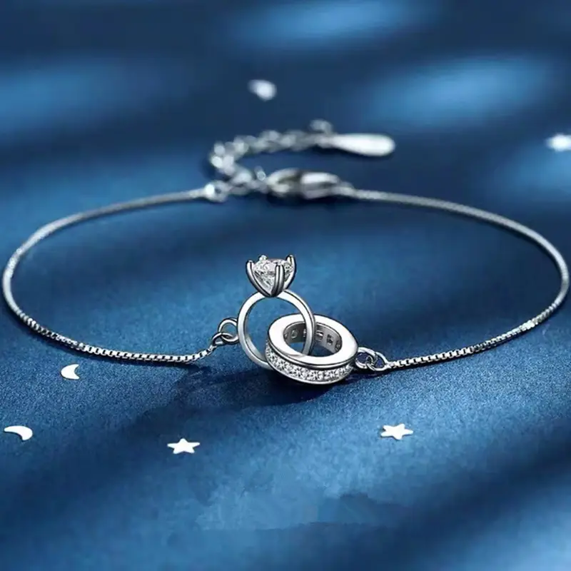2 Karat Princess Square Bracelet for Women — feature 18
