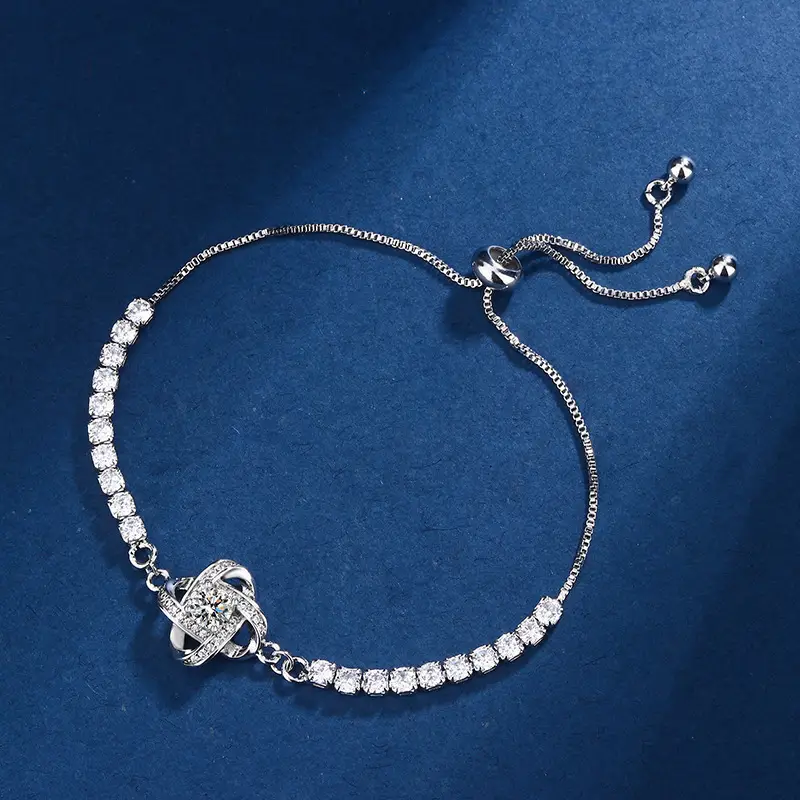 2 Karat Princess Square Bracelet for Women - Image 5