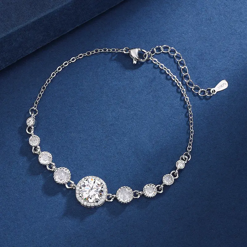 2 Karat Princess Square Bracelet for Women - Image 7